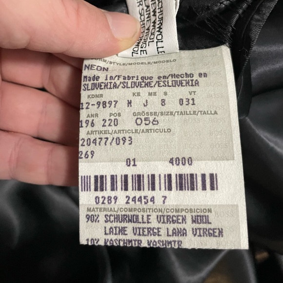 HUGO BOSS wool and cashmere coat in pristine condition (size 56) - Picture 10 of 13